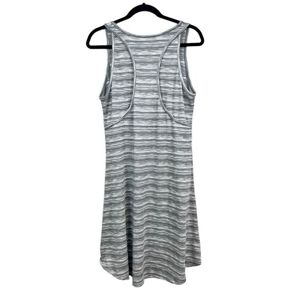Converse One Star Tank Dress Stretch Striped Gray Racerback Hi Low Hem Women L - Picture 4 of 5